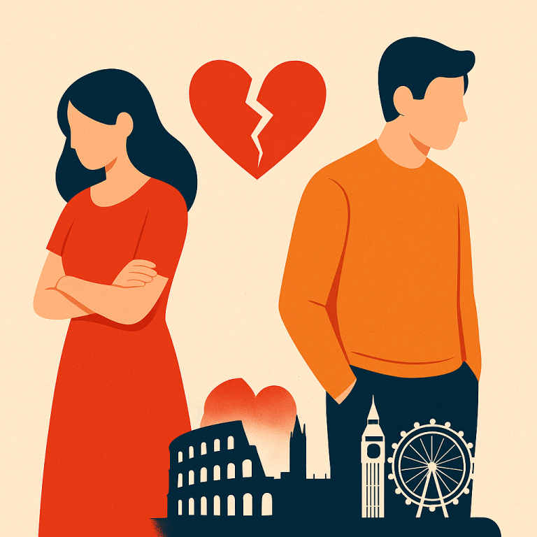 Divorzio in Inghilterra per italiani sposati in Italia: regole, tribunali competenti e consigli legali da Coppolaw Londra.