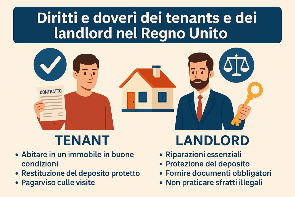 Scopri la guida affitto UK con tutte le regole su contratto, cauzione, manutenzione e sfratto per italiani in Inghilterra.
