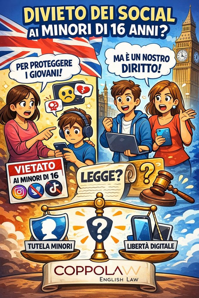 Come e perché il divieto dei social ai minori sotto i 16 anni sta emergendo nel diritto britannico e quali sono le implicazioni legali per aziende, genitori e giovani utenti.