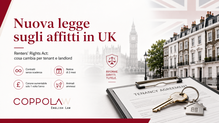 Scopri la nuova legge sugli affitti in UK: contratti periodici, notice di 2 mesi, limiti agli aumenti e nuovi diritti per tenant e landlord.