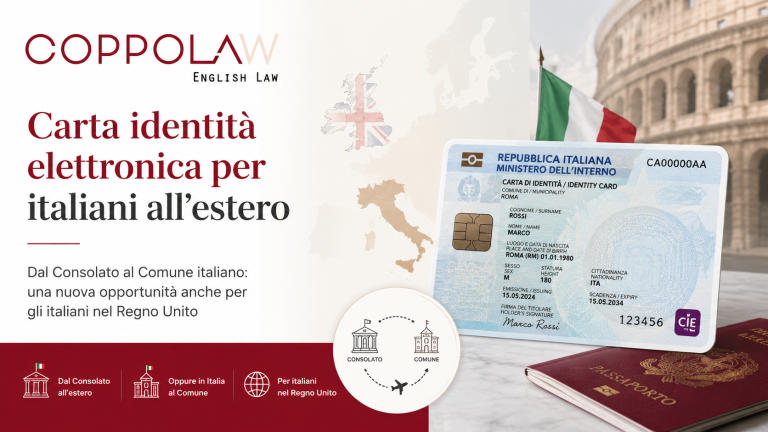 Dal 1° giugno 2026 gli iscritti AIRE possono richiedere la CIE anche presso qualsiasi Comune italiano. Una novità utile per gli italiani nel Regno Unito.