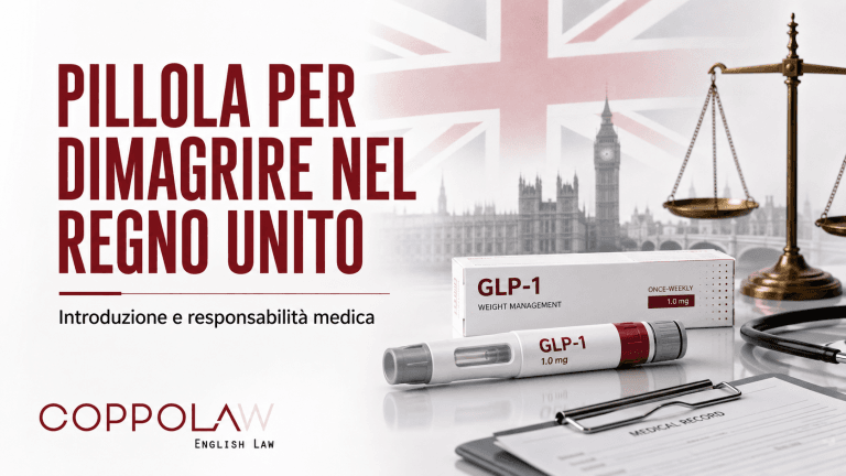 L'UK approva la pillola per dimagrire Orforglipron. Analisi legale su responsabilità medica, Bolam test e consenso informato Montgomery.