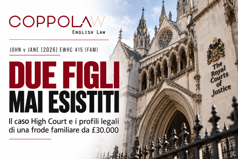 Due gravidanze inventate, figli inesistenti e £30.000 versati: il caso John v Jane spiegato secondo il diritto inglese dalla High Court.